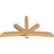 Ekena Millwork Alberta Smooth Timber Gable Bracket, Western Red Cedar, 84"W x 45"H x 5 1/2"D x 5 1/2"F, 13/12 Pitch GBW084X45X0606ALB00SWR - alternate 5